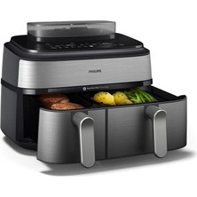 Phılıps NA555/00 5000 Serisi Çift Hazneli Airfryer 9 L Fritöz