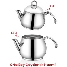 Kahramanlar Alize Orta/mini Çaydanlık 1 Lt Dem 1,7 Litre Çaydanlık Haznesi