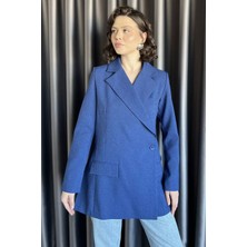 Yan Yırtmaçlı Astarlı Kadın Blazer Ceket P-00015859