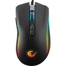 Rampage Smx-r44 V2 Makrolu Siyah 12800 Dpı Rgb Ledli 80 Milyon Pro Gaming Oyuncu Mouse