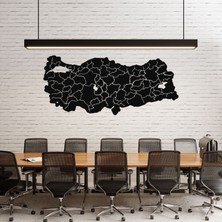 Dekadron Türkiye Şehir Haritası Metal Duvar Dekoru