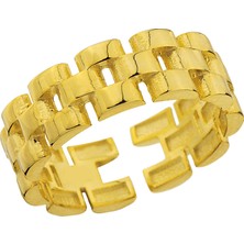 Eva Pırlanta Bricket Yüzük 719277 Gold