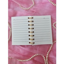 Simli Sulu Kapaklı Süslü 8,5 cm x 10 cm Denizkızı Not Defteri 🧜‍♀️çizgili (1 Adet)