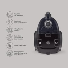 Karaca Vantuz Action Force F3 Kırmızı Toz Torbasız Elektrikli Süpürge