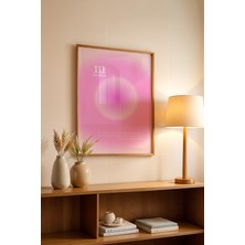 Aura Serisi Ahşap Çerçeveli Poster, Tablo NO:166