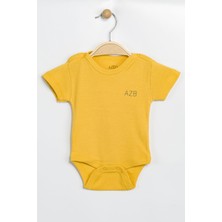 Aziz Bebe Erkek Kız Bebek Çıtçıtlı % 100 Pamuk Body & Zıbın