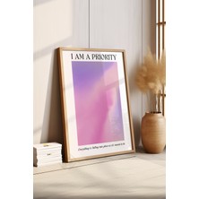 Aura Serisi Ahşap Çerçeveli Poster, Tablo NO:128