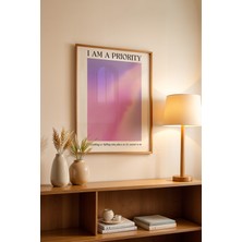 Aura Serisi Ahşap Çerçeveli Poster, Tablo NO:128