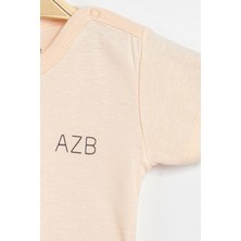 Aziz Bebe Erkek Kız Bebek Çıtçıtlı % 100 Pamuk Body & Zıbın
