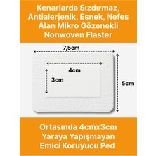 Alban Steril Yara Pedi, Non-Woven 5 cm X 7,5 cm  Yarapedi, Steril Tekli Paketlerde 25'li Kutu Içerisinde, Pansuman Yara Örtüsü