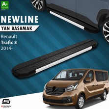 S-Dizayn Renault Trafic 3 Kısa Şase Newline Aluminyum Yan Basamak 223 cm 2014-2020 A+ Kalite
