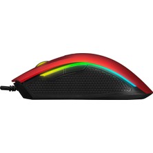 Rampage Smx-r44 V2 Makrolu Kırmızı 12800 Dpı Rgb Ledli 80 Milyon Gaming Pro Oyuncu Mouse