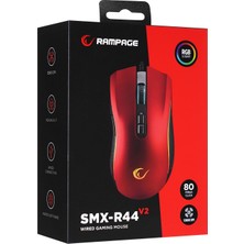 Rampage Smx-r44 V2 Makrolu Kırmızı 12800 Dpı Rgb Ledli 80 Milyon Gaming Pro Oyuncu Mouse
