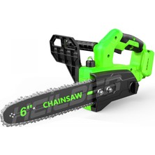 Alman BA01063Y V598/21V 6'' 15CM Kömürsüz Yeni Nesil Şarjlı Zincirli Budama Testeresi ve Ağaç Kesme Makinesi