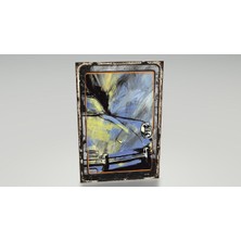 Blue Yellow Porsche 911 Klasik Nostaljik Arabalar Retro Ahşap Poster