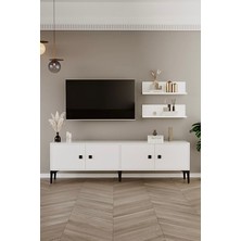%100 Mdf Raflı Tv Ünitesi 180 cm