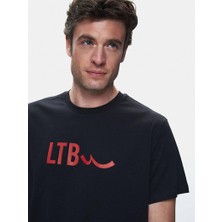 Ltb ROSONO Siyah Erkek Sıfır Yaka Kısa Kol T-Shirt 1225842716089200