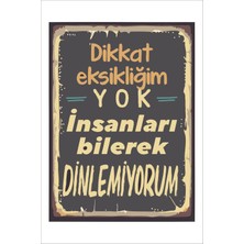 Yeni Yıldız Reklam Retro Komik Anlamlı Esprili Duvar Yazıları Sözleri 20 x 30 Tablo