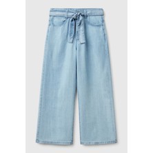 United Colors Of Benetton Wide Leg Yüksek Bel Bol Paça Pantolon Kız Çocuk Pantolon 4FFKCE03Q