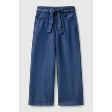United Colors Of Benetton Wide Leg Yüksek Bel Bol Paça Pantolon Kız Çocuk Pantolon 4FFKCE03Q