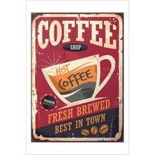 Yeni Yıldız Reklam Retro Coffe Vintage 20 x 30 Tablo