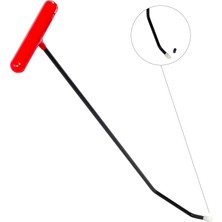 60 cm 8 mm Çap Çift Kıvrımlı Vida Diş Uçlu Boyasız Göçük Düzeltme Çubuğu - S4-01, Pdr Çubuk