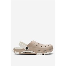 Unisex Çift Tabanlı Ortopedik Hemşire Doktor Aşçı Laboratuvar Deniz Havuz Terliği Sandalet Bej - Beyaz