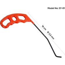 16 cm 3,5 mm Çap Sağlı Sollu Çift Kıvrımlı Sağ Boyasız Göçük Düzeltme Çubuğu - S7-01, Pdr Çubuk