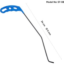 34 cm 5 mm Çap Sağlı Sollu Çift Kıvrımlı Sol Boyasız Göçük Düzeltme Çubuğu - S7-08, Pdr Çubuk