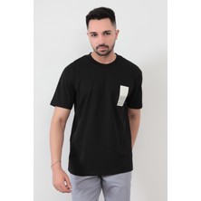 Siyah Erkek Extra Positive Baskılı Regular Kesim T-Shirt