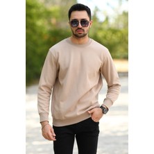 Jb Erkek Vizon O Yaka Laking Pike Pamuklu Sweat - 5453