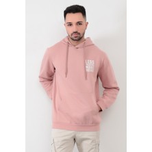 JB John Borners Pudra Erkek Lets Talking Oversize Kanguru Cepli Kapüşonlu Sweatshirt