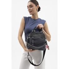 BYN2367 Siyah Kanvas Kadın Kol Çantası