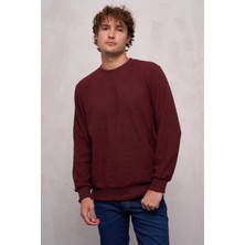 Erkek Bisiklet Yaka Süs Etiketli Selanik Sweatshirt - 5053