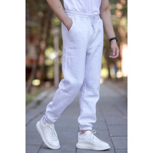 Erkek Eşofman Altı Karmelanj 3 Iplik Kışlık Cepli Beli Bağcıklı Lastikli Paça - 10008