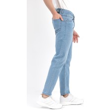 Erkek Mavi Regular Fit Likralı Jean - 5129