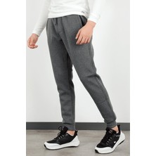 Erkek Füme Manşetli Şardonlu Cepli Eşofman Altı