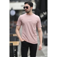 Erkek Bisiklet Yaka John Borners Dijital Baskılı T-Shirt Pudra - 2020-4