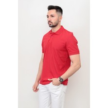 Erkek Polo Yaka Detaylı Kısa Kol Pike T-Shirt