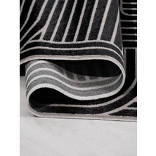 Veneto 4376 Antrasit  Triko Akrilik Yapışmaz Salon Mutfak Oturma Odası Halı