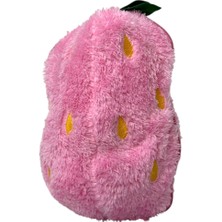 Sevimli Çilek Tavşan Peluş Çantalı Hediyelik 50 cm Oyuncak