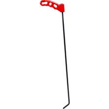 60 cm 8 mm Çap Sustalı Sağ Sol Yassı Çubuk, Boyasız Göçük Düzeltme Çubuğu, Pdr Çubuk - S10-05