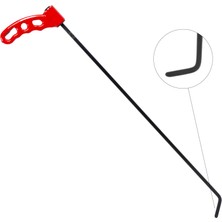 60 cm 8 mm Çap Sustalı Sağ Sol Yassı Çubuk, Boyasız Göçük Düzeltme Çubuğu, Pdr Çubuk - S10-05