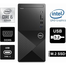 Dell Vostro 3030MT I5-12400 N6001VDT3030MT-0442 24GB 4tb Intel UHD 730 Windows 11 Pro Masaüstü Bilgisayar