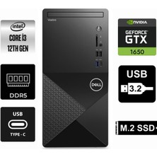 Dell Vostro 3030MT I3-12100 N6001VDT3030MT-0267 24GB 2tb Geforce Tuf Gtx 1650 4gb Windows 11 Pro Masaüstü Bilgisayar