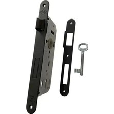 Nokta Oval Sessiz Kilit 40MM Siyah Oda Kapı Kilidi