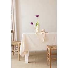 Wellstil Doku | Organik Ham Keten Masa Örtüsü 140 x 220  cm