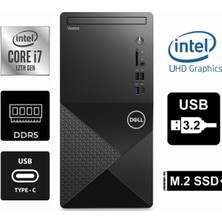 Dell Vostro 3030MT I7-12700KF N6001VDT3030MT-0725 48GB 4tb Intel UHD 730 Windows 11 Pro Masaüstü Bilgisayar