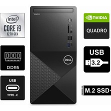 Dell Vostro 3030MT I9-12900KF N6001VDT3030MT-0932 24GB 1tb Quadro T400 4gb Freedos Masaüstü Bilgisayar