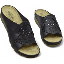 160149 Cv Tam Ortopedik Taban Günlük Kadın Terlik Anatomik Taban